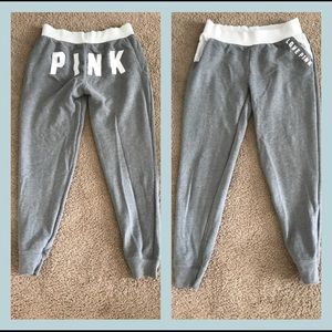 Pink sweat pants size xs